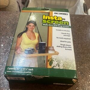 Insta-Screen new walk-through anti-bug screen door pads RVs sliding two panels